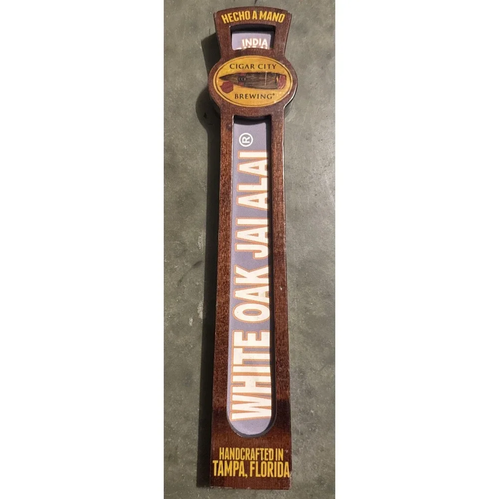 Cigar City Brewing White Oak Jai Alai IPA Beer Tap Handle Knob - Tampa FL